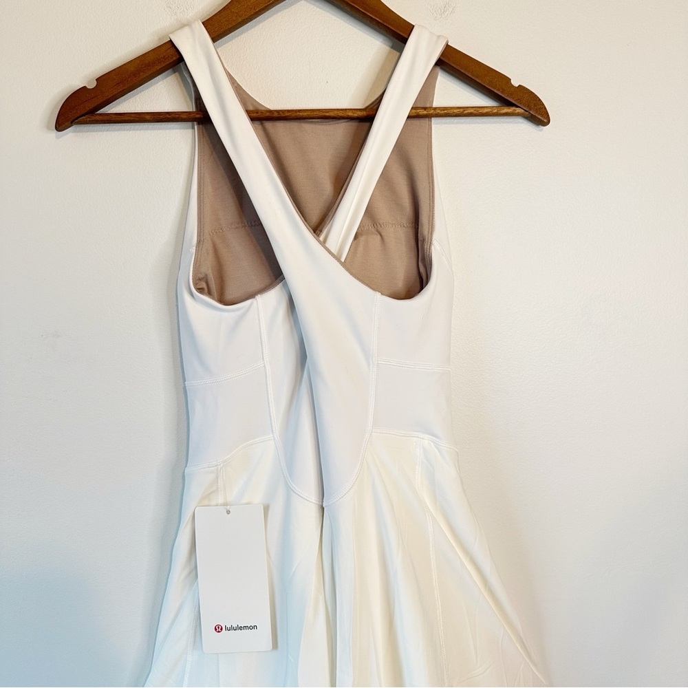 Lululemon NWT White Court Crush Tennis Cottagecore Skort Dress Heritage, size 4 - Picture 6 of 16